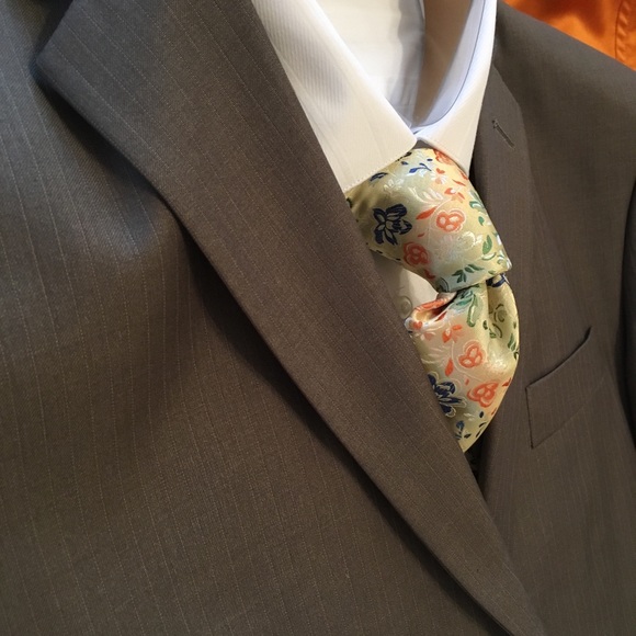 NEW MEN’S 2-PC. 100% WOOL SUIT LOVELY SAGE GREEN - Picture 2 of 8